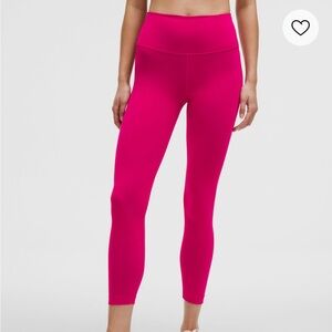 Lululemon Ripened Raspberry Wunder Under Leggings Sz 4 25” length